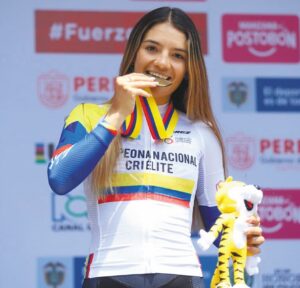 El gran objetivo de Lina Marcela es competir en  los Juegos Olímpicos de París 2024.  / Éder Garcés- Fedeciclismo
