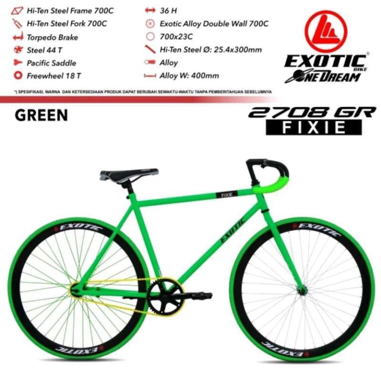 Review Sepeda Fixie Eksotik 2708 GR Terbaik untuk Penggemar Sepeda