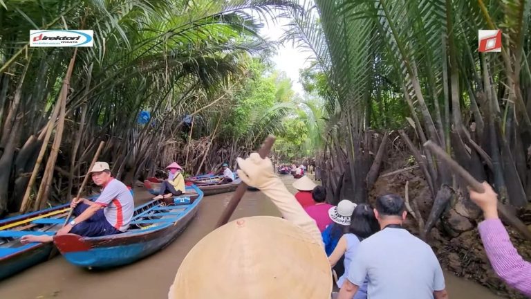 Wisata Sepeda Menyusuri Sungai Mekong yang Menawan